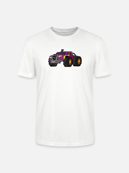 Monstertruck Big Wheels - Stanley/Stella Unisex Bio-T-Shirt CRAFTER - Weiß