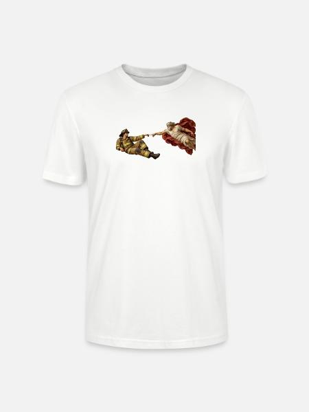 Die Erschaffung der Feuerwehr - Stanley/Stella Unisex Bio-T-Shirt CRAFTER - Weiß