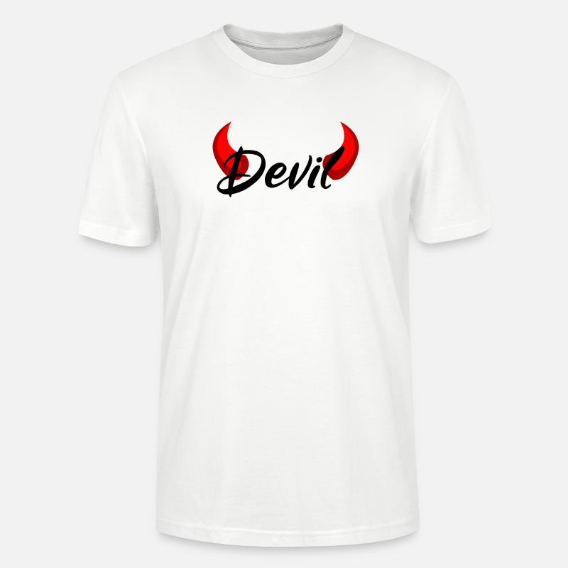 I'm a Devil - Devil - Stanley/Stella CRAFTER Unisex Organic T-Shirt - white