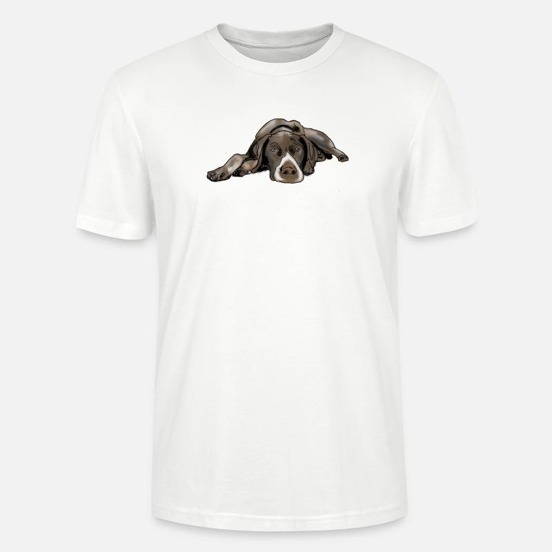 Pointer Deutsch Kurzhaar - Stanley/Stella Unisex Bio-T-Shirt CRAFTER - Weiß