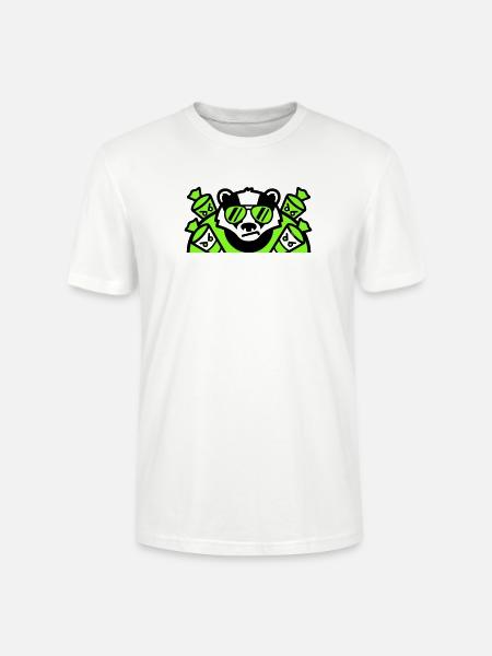 Badger Sugar Cones Logo - Stanley/Stella CRAFTER Unisex Organic T-Shirt - white