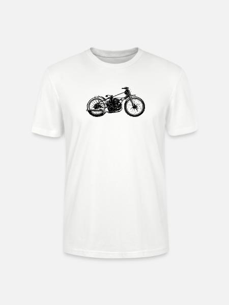 Moto de speedway - T-shirt bio CRAFTER Stanley Stella Unisexe - blanc