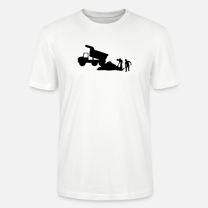 Équipe de construction – Équipe d’excavation - T-shirt bio CRAFTER Stanley Stella Unisexe - blanc