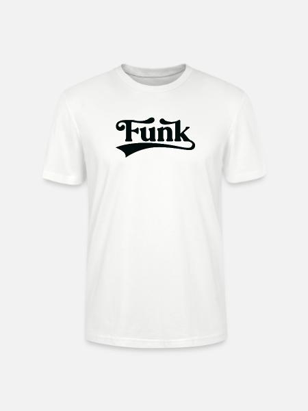 Funk Script-Logo-Design - Stanley/Stella Unisex Bio-T-Shirt CRAFTER - Weiß