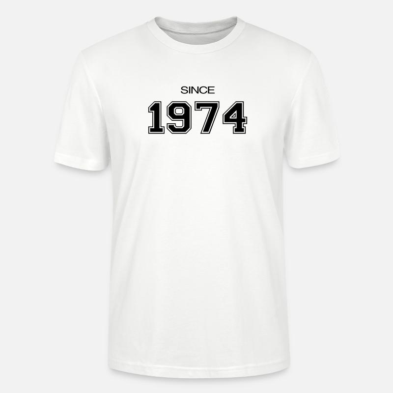 cadeau d'anniversaire 1974 - T-shirt bio CRAFTER Stanley Stella Unisexe - blanc