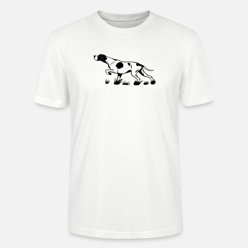 Pointer vorstehend - Stanley/Stella Unisex Bio-T-Shirt CRAFTER - Weiß