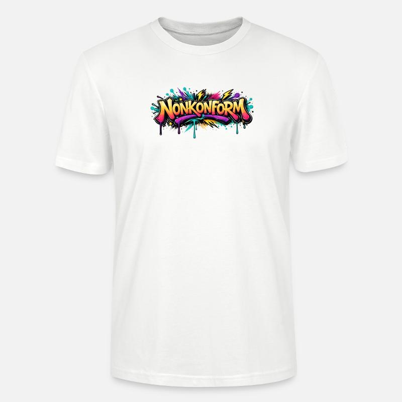 Nonkonform Graffiti  - Stanley/Stella Unisex Bio-T-Shirt CRAFTER - Weiß