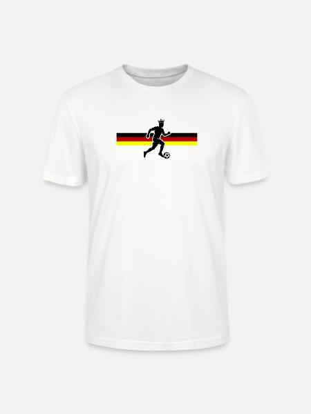 Soccer Germany Soccer Flag - Stanley/Stella CRAFTER Unisex Organic T-Shirt - white