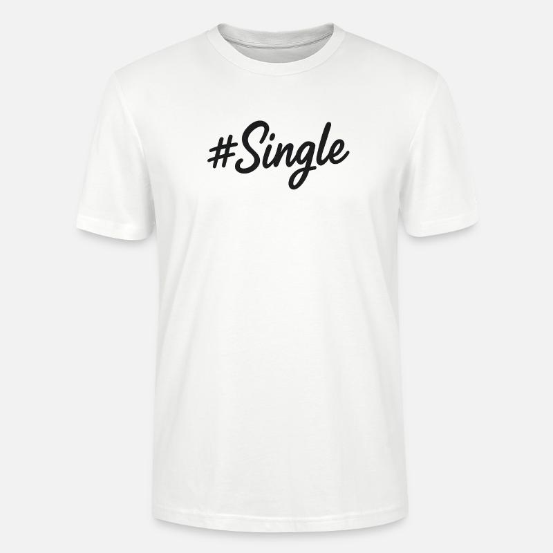 #Single – Statement Design in Handschrift - Stanley/Stella Unisex Bio-T-Shirt CRAFTER - Weiß