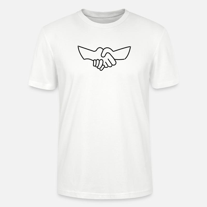Hand shake -- ©roil - Stanley/Stella Unisex Bio-T-Shirt CRAFTER - Weiß