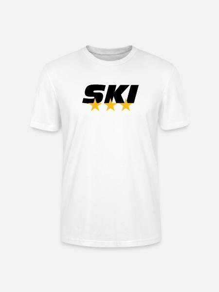 ski - T-shirt bio CRAFTER Stanley Stella Unisexe - blanc