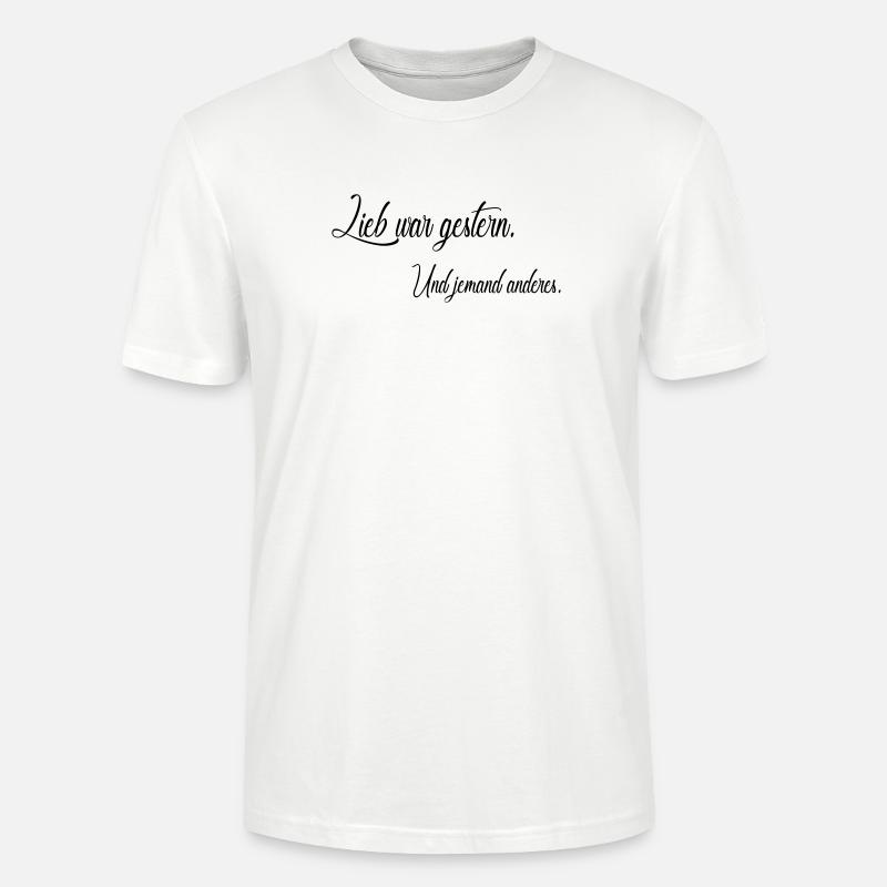 L’amour, c’était hier - T-shirt bio CRAFTER Stanley Stella Unisexe - blanc