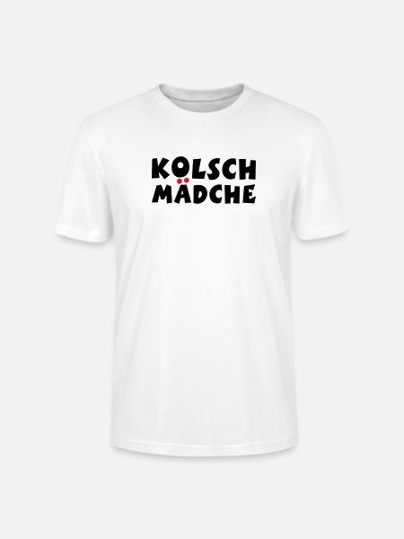 Kölsch Mädche - Ein Mädchen aus Köln - Stanley/Stella Unisex Bio-T-Shirt CRAFTER - Weiß