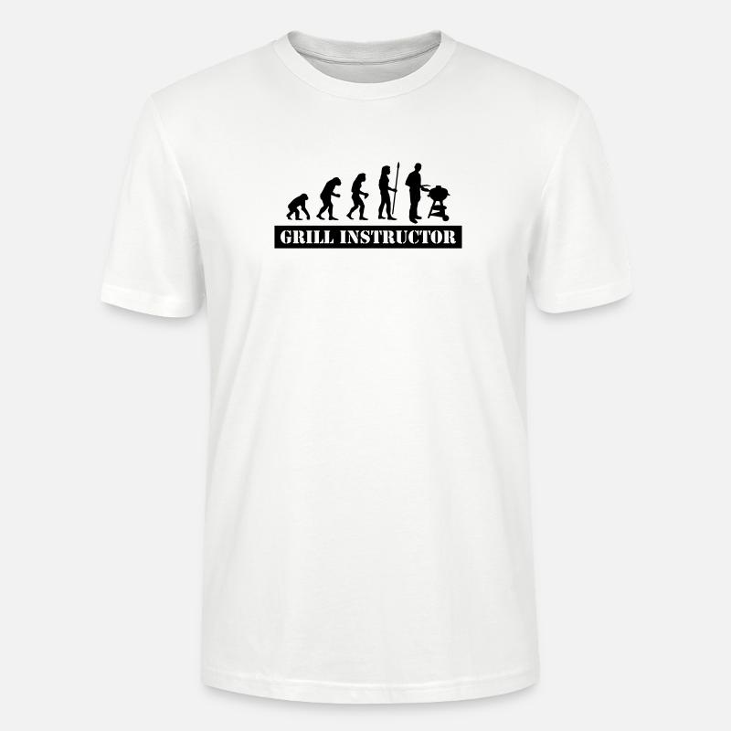 évolution gril instructeur - T-shirt bio CRAFTER Stanley Stella Unisexe - blanc