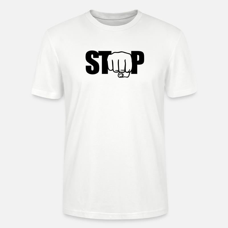Stop Faust - Stanley/Stella Unisex Bio-T-Shirt CRAFTER - Weiß