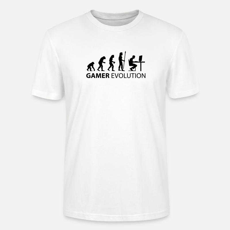 gamer evolution - Stanley/Stella Unisex Bio-T-Shirt CRAFTER - Weiß