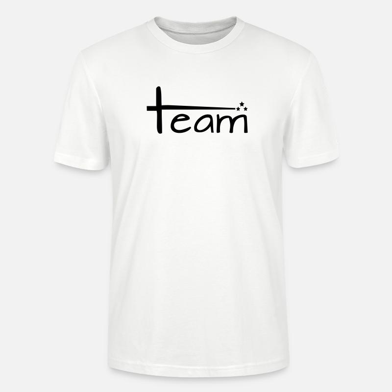 Team Style mit Sternen - Stanley/Stella Unisex Bio-T-Shirt CRAFTER - Weiß