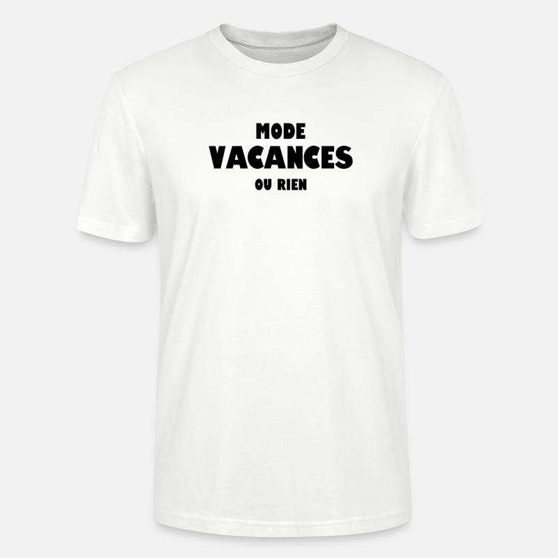 Mode vacances ou rien - T-shirt bio CRAFTER Stanley Stella Unisexe - blanc