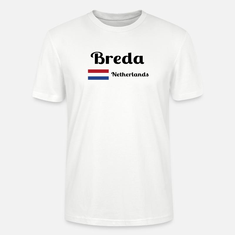 Breda Niederlande - Stilvolle Drucke - Stanley/Stella Unisex Bio-T-Shirt CRAFTER - Weiß