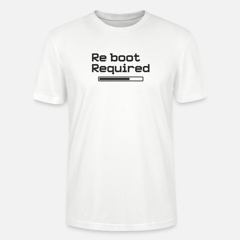 Reboot Required – Retro-Gaming-Style - Stanley/Stella Unisex Bio-T-Shirt CRAFTER - Weiß