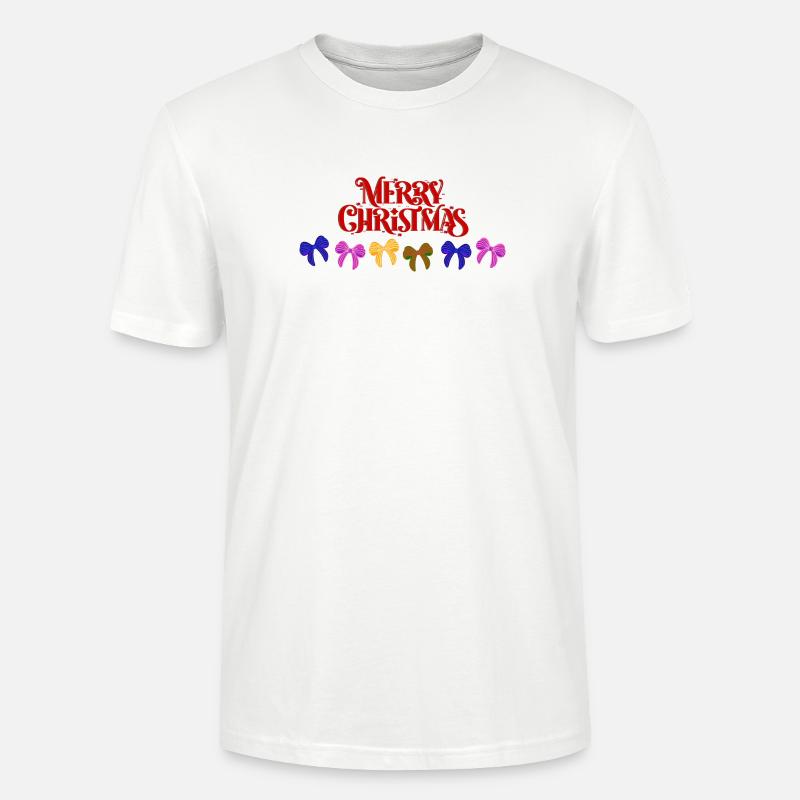 Frohe Weihnachten Bogenparade - Stanley/Stella Unisex Bio-T-Shirt CRAFTER - Weiß