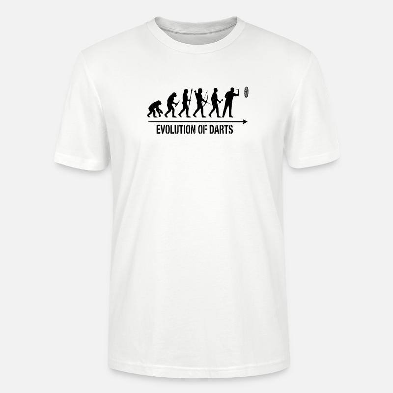 Darts Evolution Hoodie, Socken, Tasse, Top - Stanley/Stella Unisex Bio-T-Shirt CRAFTER - Weiß