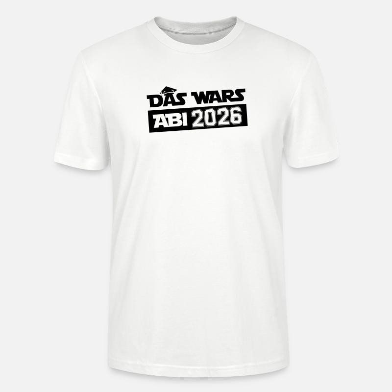 Das wars Abi 2026 - Stanley/Stella Unisex Bio-T-Shirt CRAFTER - Weiß