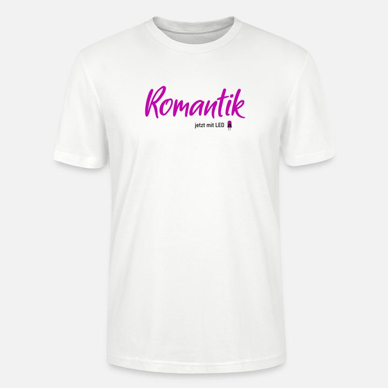 Romantik LED - Stanley/Stella Unisex Bio-T-Shirt CRAFTER - Weiß