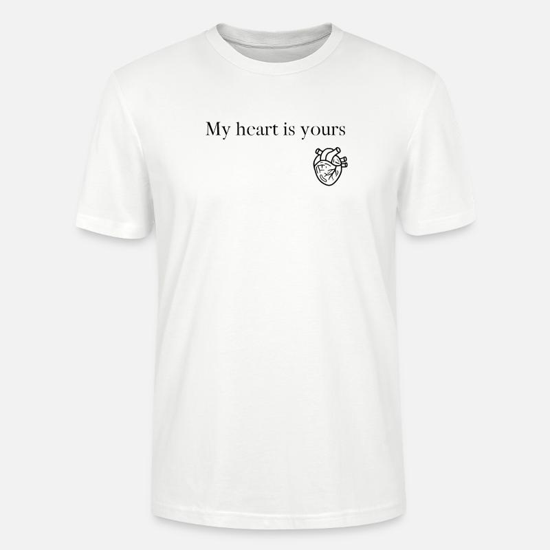 Herz - Stanley/Stella Unisex Bio-T-Shirt CRAFTER - Weiß