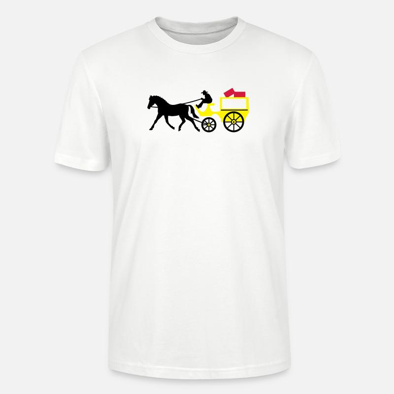 postkutsche post transport - Stanley/Stella Unisex Bio-T-Shirt CRAFTER - Weiß