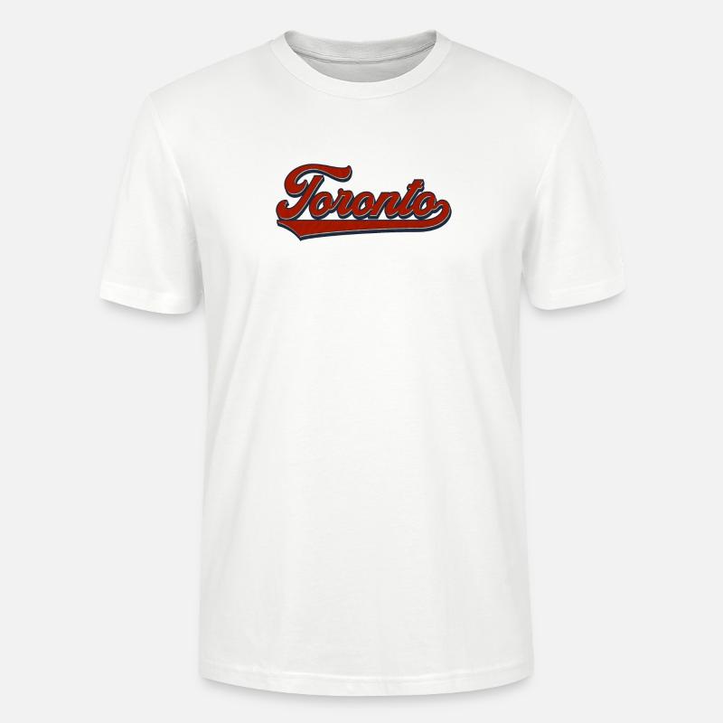 Toronto Retro Script - Stanley/Stella Unisex Bio-T-Shirt CRAFTER - Weiß
