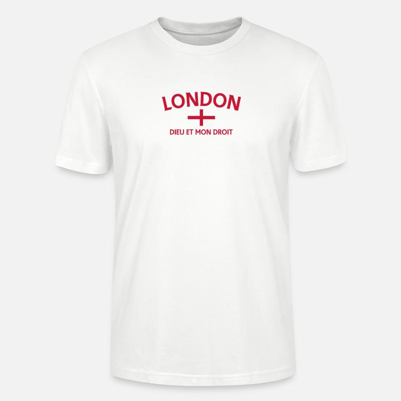 Drapeau et devise de Londres - T-shirt bio CRAFTER Stanley Stella Unisexe - blanc