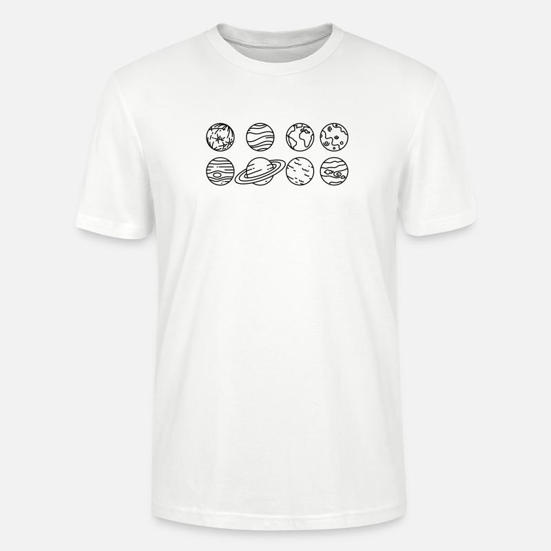 Solar System Planets – Solar System Space - Stanley/Stella CRAFTER Unisex Organic T-Shirt - white