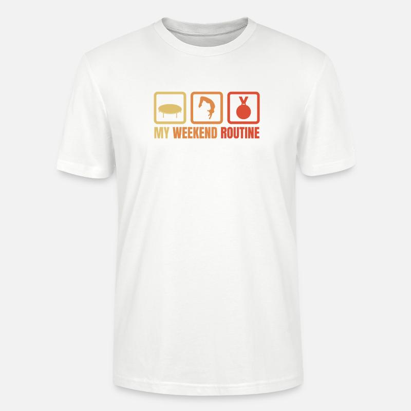 Ma routine du week-end - T-shirt bio CRAFTER Stanley Stella Unisexe - blanc