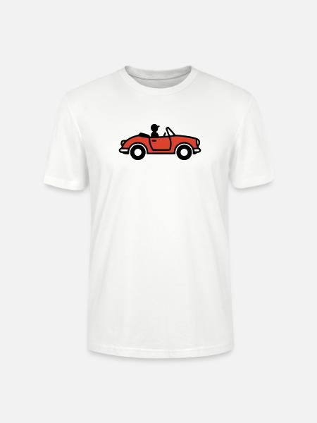 Cabriolet Sportwagen Italien Urlaub Auto - Stanley/Stella Unisex Bio-T-Shirt CRAFTER - Weiß