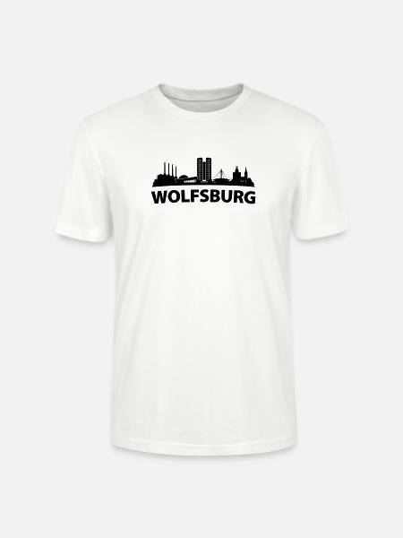 Wolfsburg Skyline - Stanley/Stella Unisex Bio-T-Shirt CRAFTER - Weiß