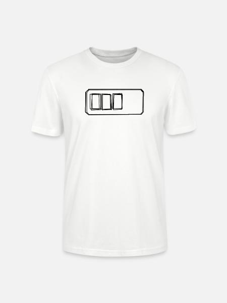 Ladebalken handgezeichnet - Stanley/Stella Unisex Bio-T-Shirt CRAFTER - Weiß