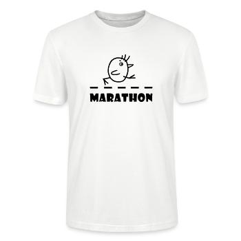 Marathon - Stanley/Stella Unisex Bio-T-Shirt CRAFTER - Weiß - Vorne - Alina (178cm) & Michal (187cm)