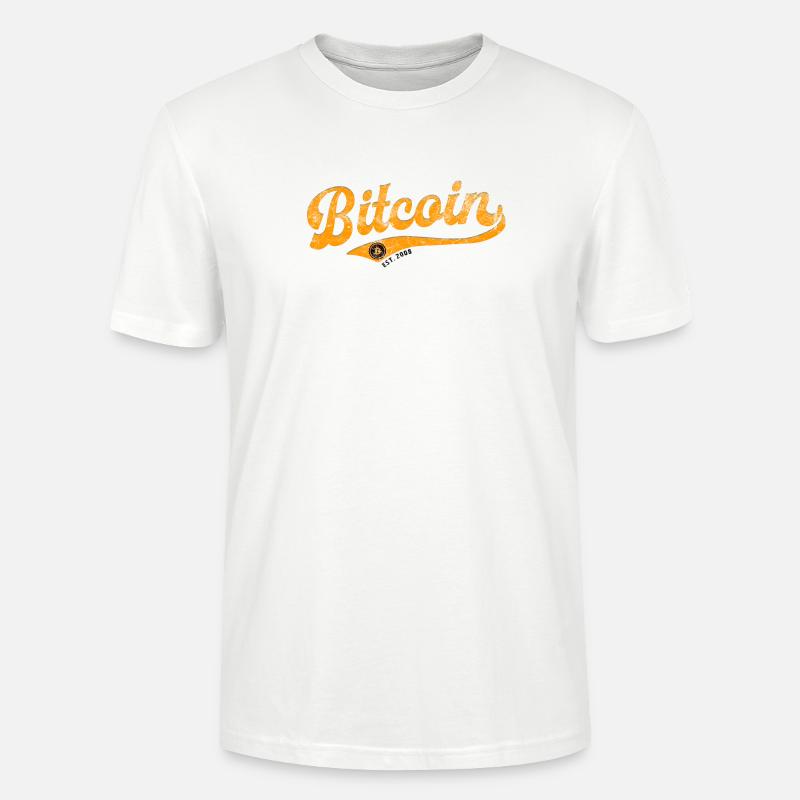 Bitcoin - l’avenir a commencé - Est. 2008 - T-shirt bio CRAFTER Stanley Stella Unisexe - blanc
