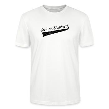 Deutscher Schäferhund - Stanley/Stella Unisex Bio-T-Shirt CRAFTER - Weiß - Vorne - Alina (178cm) & Michal (187cm)