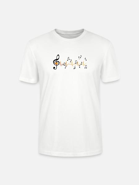 Motiv_Musik - Stanley/Stella Unisex Bio-T-Shirt CRAFTER - Weiß