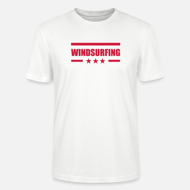 Windsurfen / Windsurfer / Windsurf / Windsurfing - Stanley/Stella Unisex Bio-T-Shirt CRAFTER - Weiß