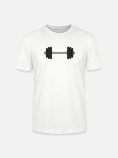 Haltère - T-shirt bio CRAFTER Stanley Stella Unisexe - blanc