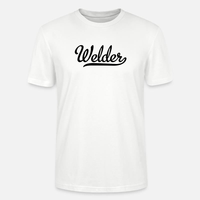 welder - Stanley/Stella CRAFTER Unisex Organic T-Shirt - white