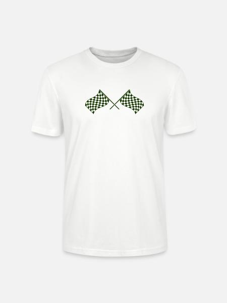 racing_flag - Stanley/Stella Unisex Bio-T-Shirt CRAFTER - Weiß
