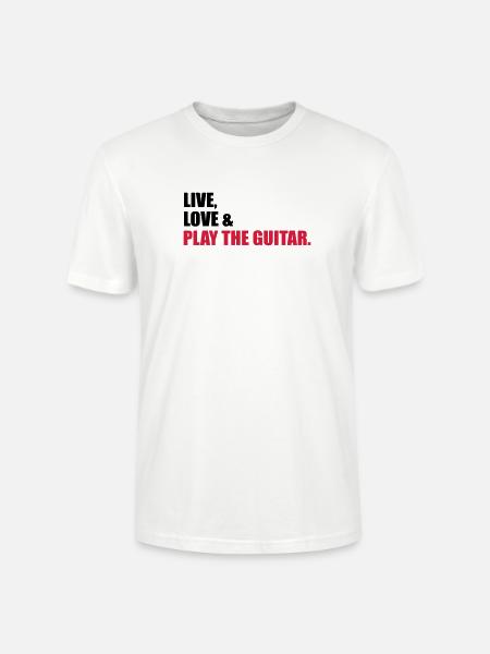 guitar - Stanley/Stella CRAFTER Unisex Organic T-Shirt - white