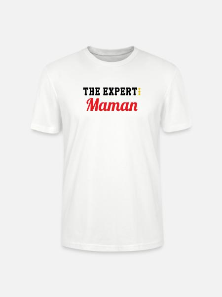 Maman l'experte - T-shirt bio CRAFTER Stanley Stella Unisexe - blanc