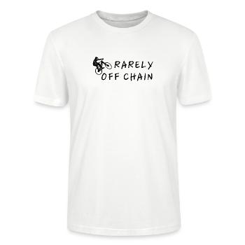 rarely off chain bike cycling gift love - Stanley/Stella Unisex Bio-T-Shirt CRAFTER - Weiß - Vorne - Alina (178cm) & Michal (187cm)