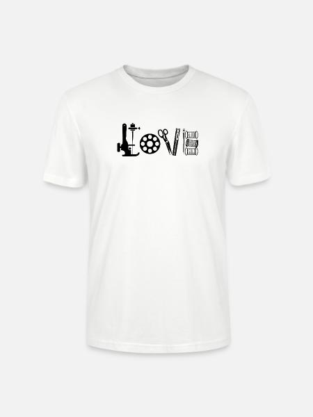Nähen Liebe Handarbeit Nähhobby Kreative - Stanley/Stella Unisex Bio-T-Shirt CRAFTER - Weiß