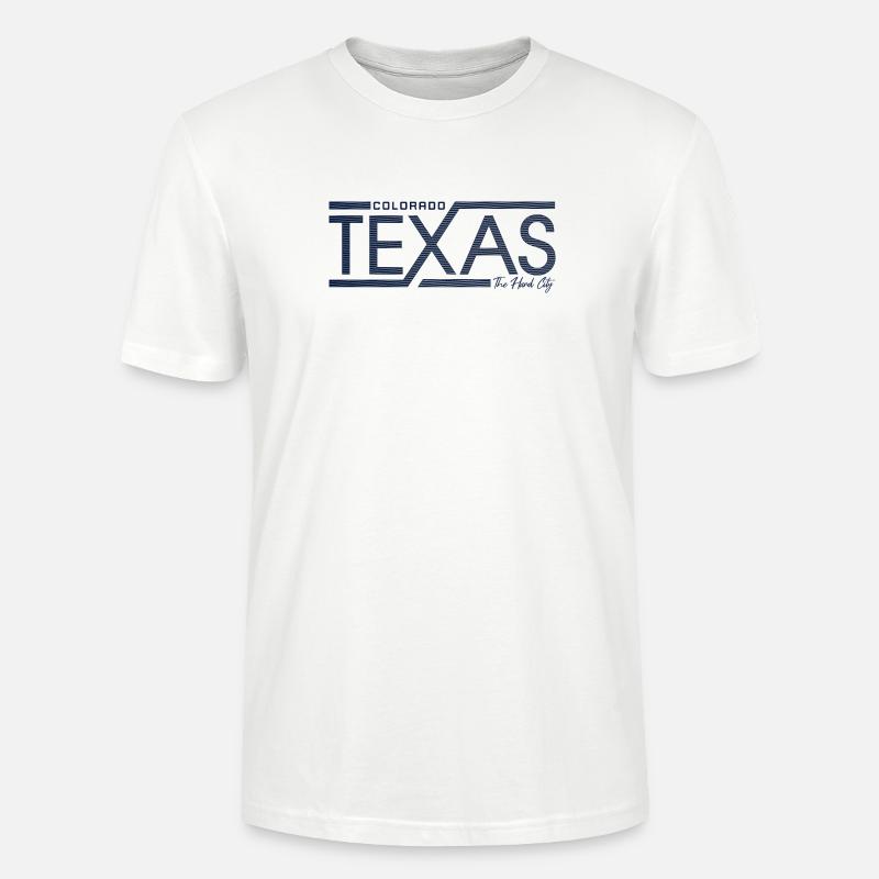 Texas Stripes Retro State Panel - Stanley/Stella Unisex Bio-T-Shirt CRAFTER - Weiß